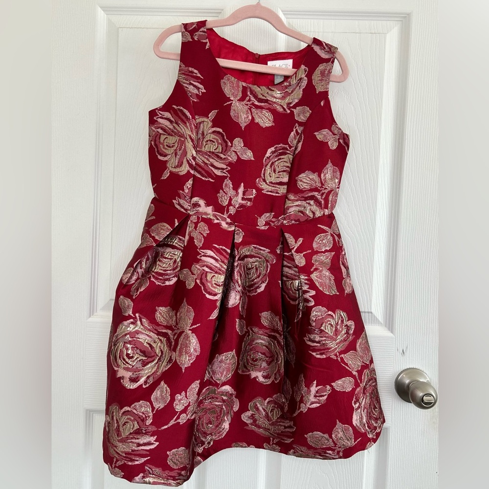 Children’s place sleeveless brocade dress